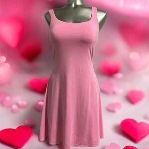 $10 Add-On 💟Pink Active Dress With  Built In Bra